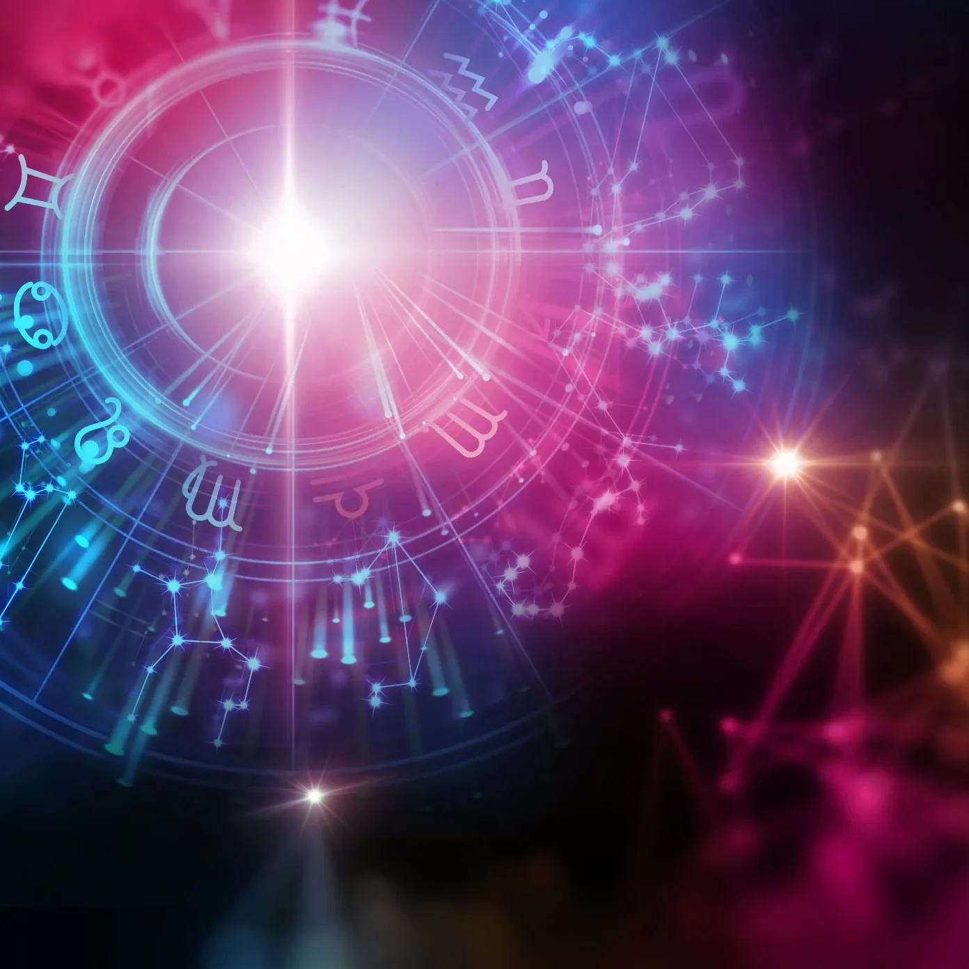 mystical pink astrology chart